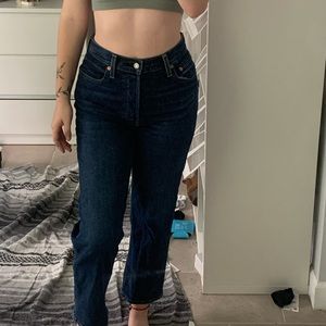 Levi 501 dark wash jeans